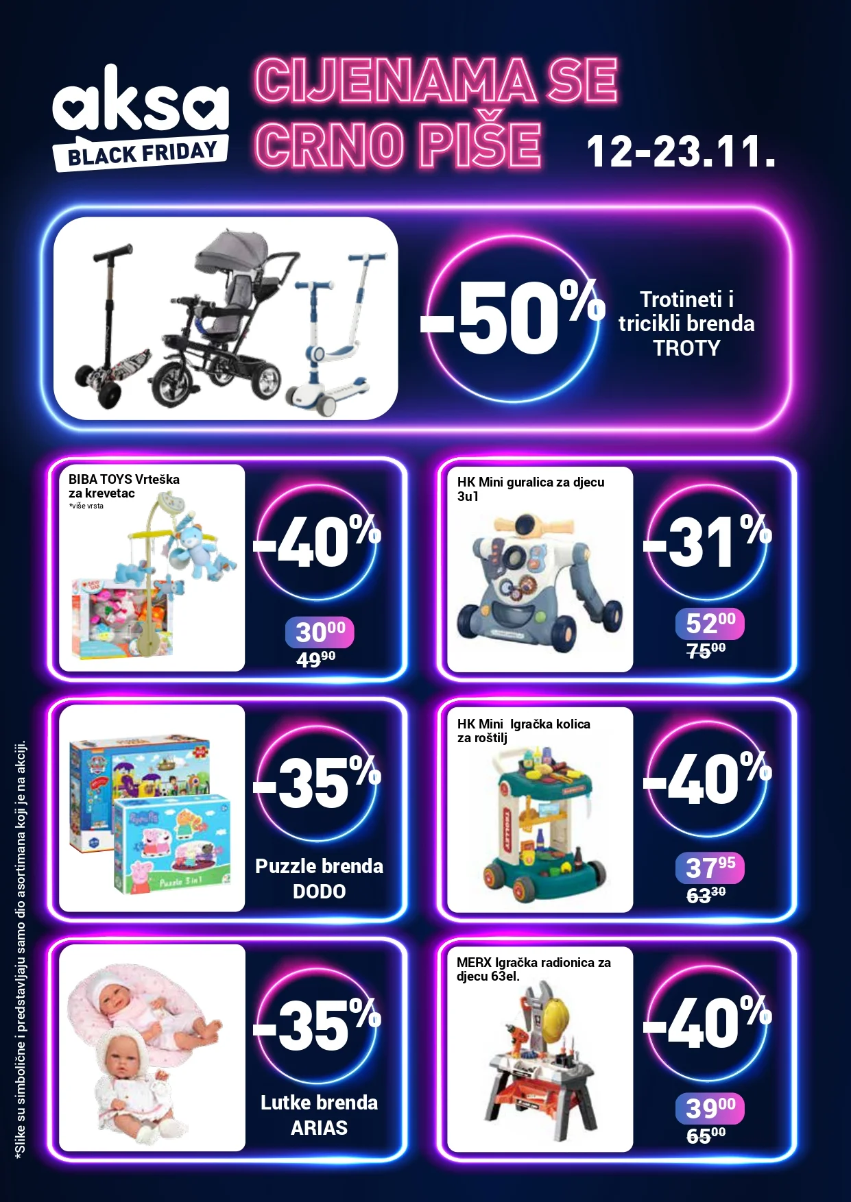 Aksa BLACK FRIDAY ZAGRIJAVANJE 12-23.11.2025. 