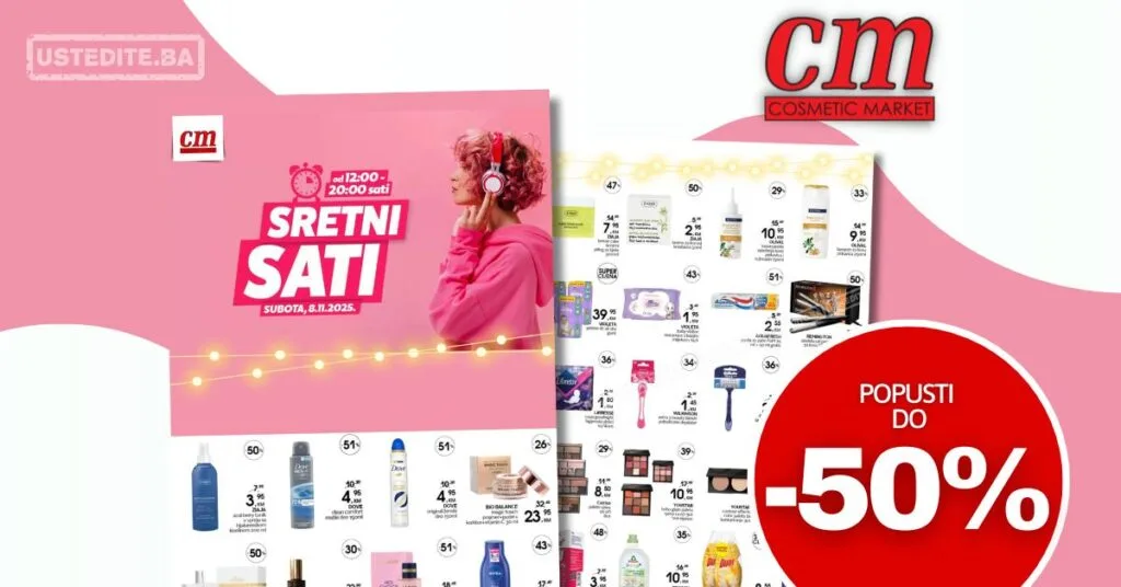 CM SRETNI SATI – popusti do 50% na top brendove - samo 8.11.2025.