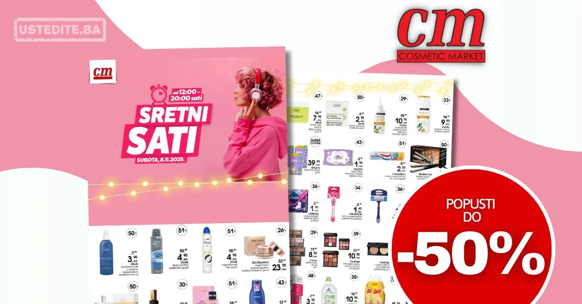 CM SRETNI SATI – popusti do 50% na top brendove - samo 8.11.2025.