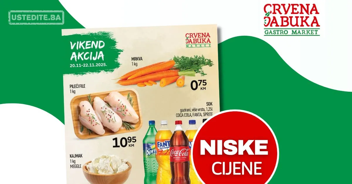 Crvena Jabuka vikend akcija 20-22.11.2025.