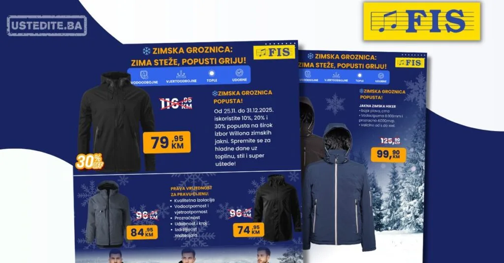 Fis Willona zimske jakne 25.11-31.12.2025.