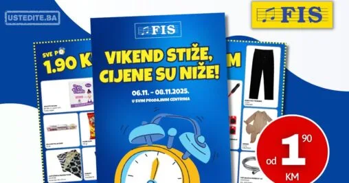 Fis akcija VEĆ OD 1,90 KM 6-8.11.2025.