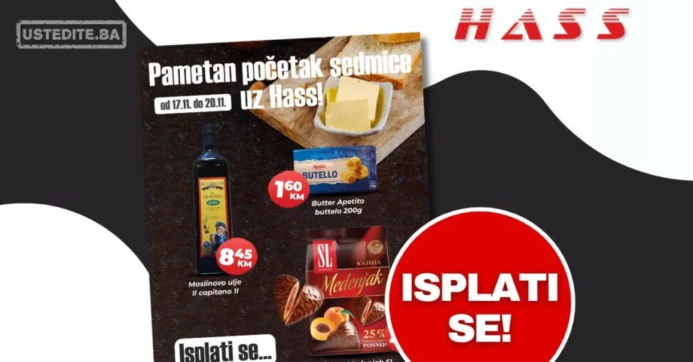 Hass komerc akcija za početak sedmice 17-20.11.2025.
