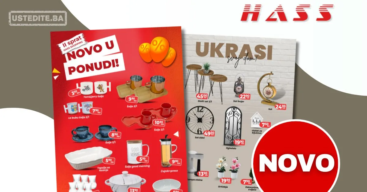Hass komerc NOVO U PONUDI - novembar 2025.