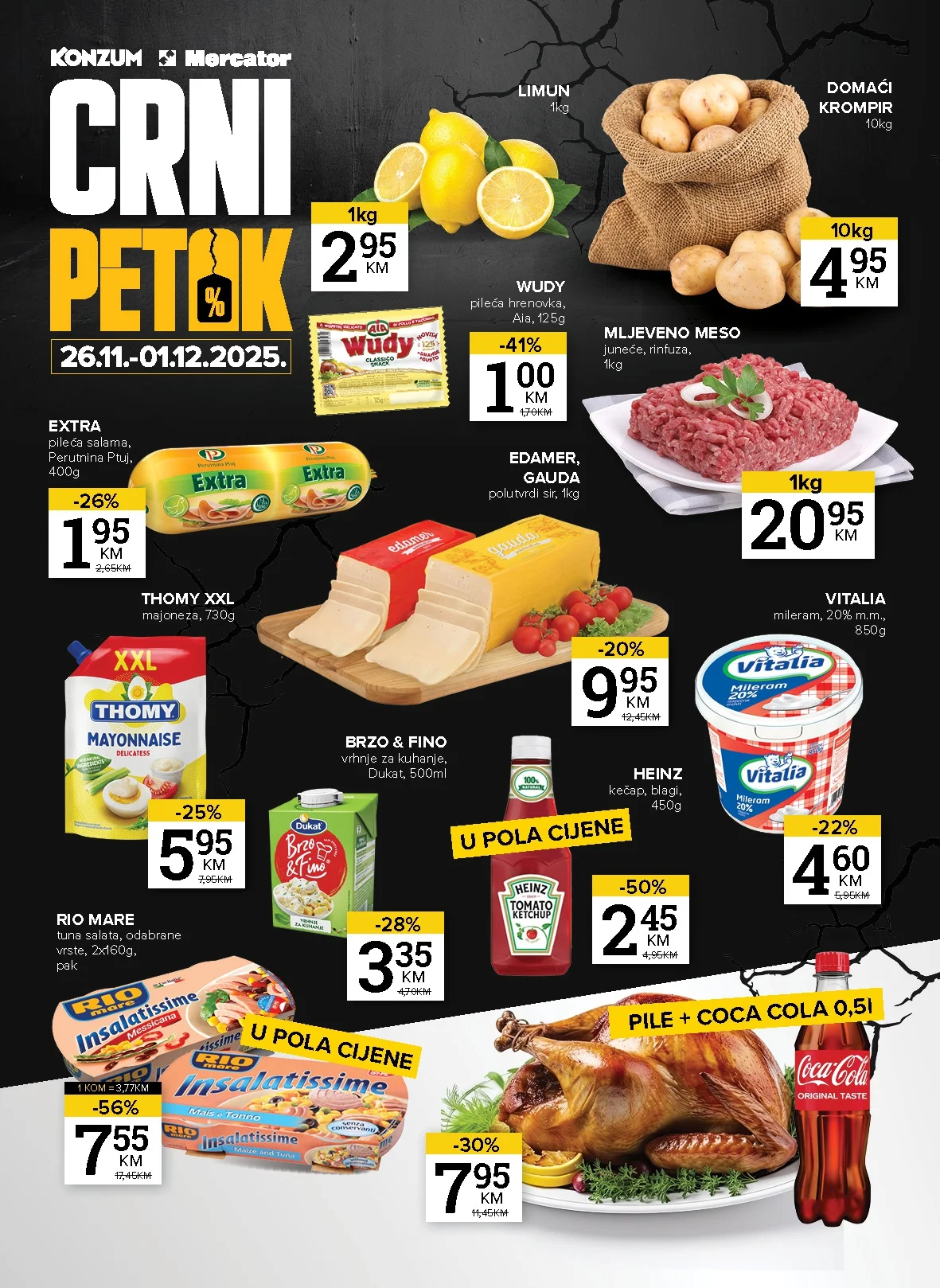 Konzum BLACK FRIDAY 26.11-1.12.2025.