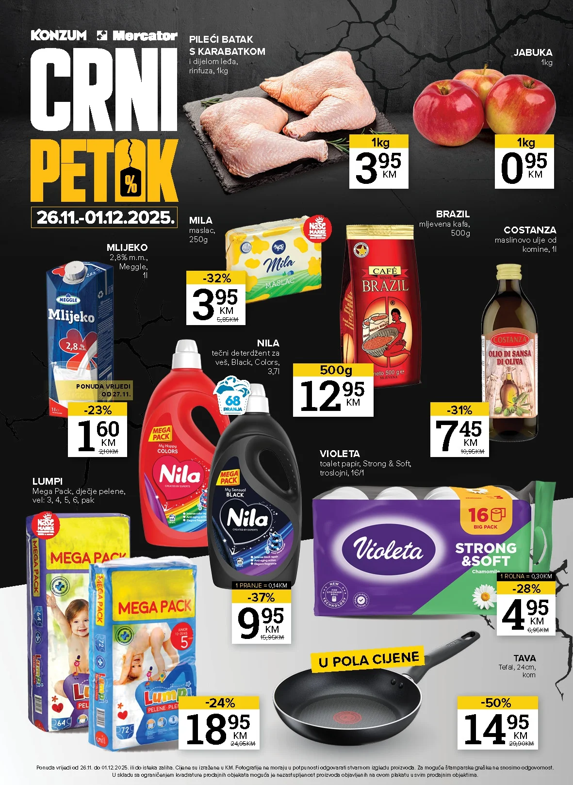 Konzum BLACK FRIDAY 26.11-1.12.2025.