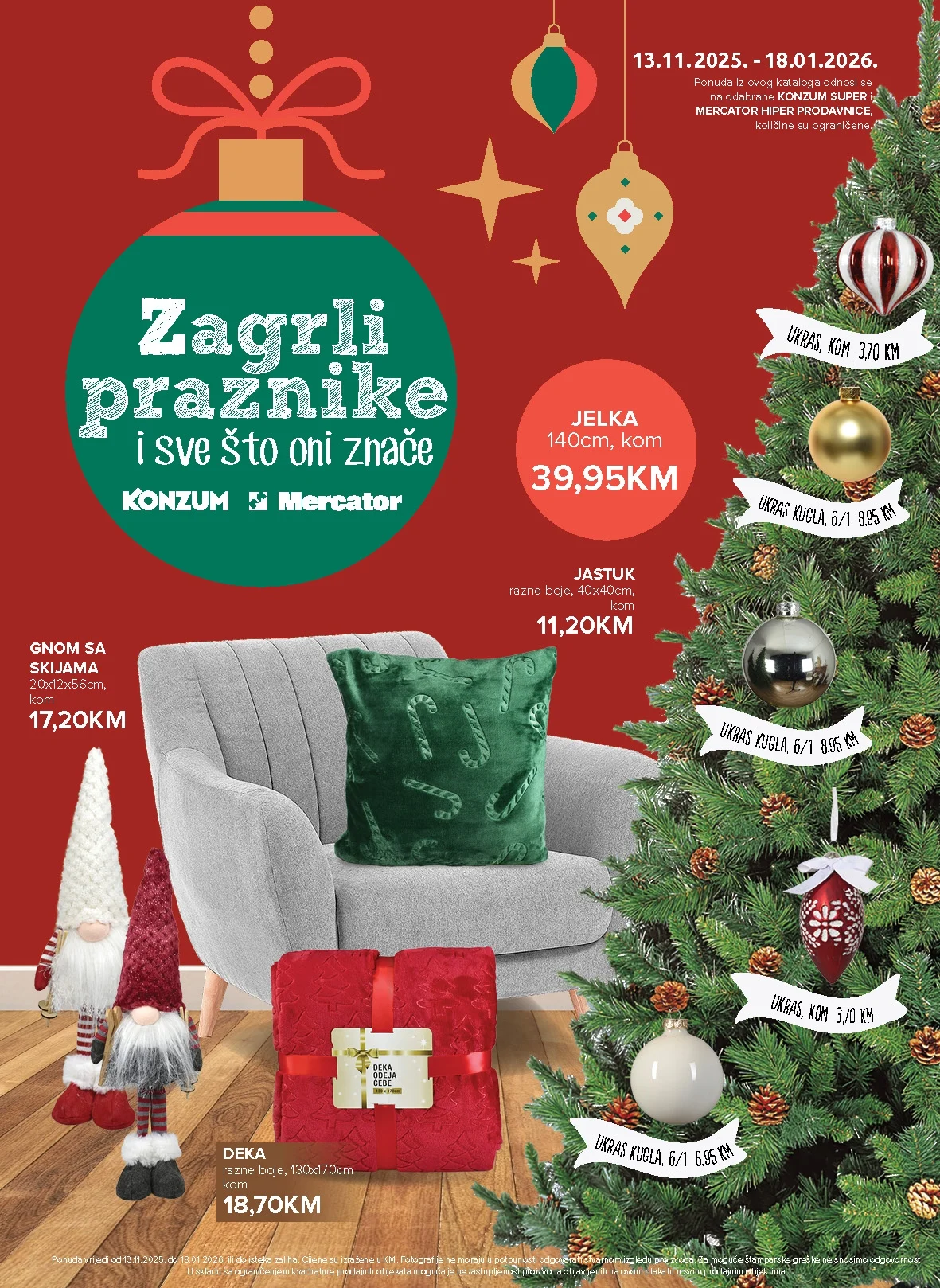 Konzum katalog PRAZNIČNA PONUDA 13.11.2025-18.1.2026.
