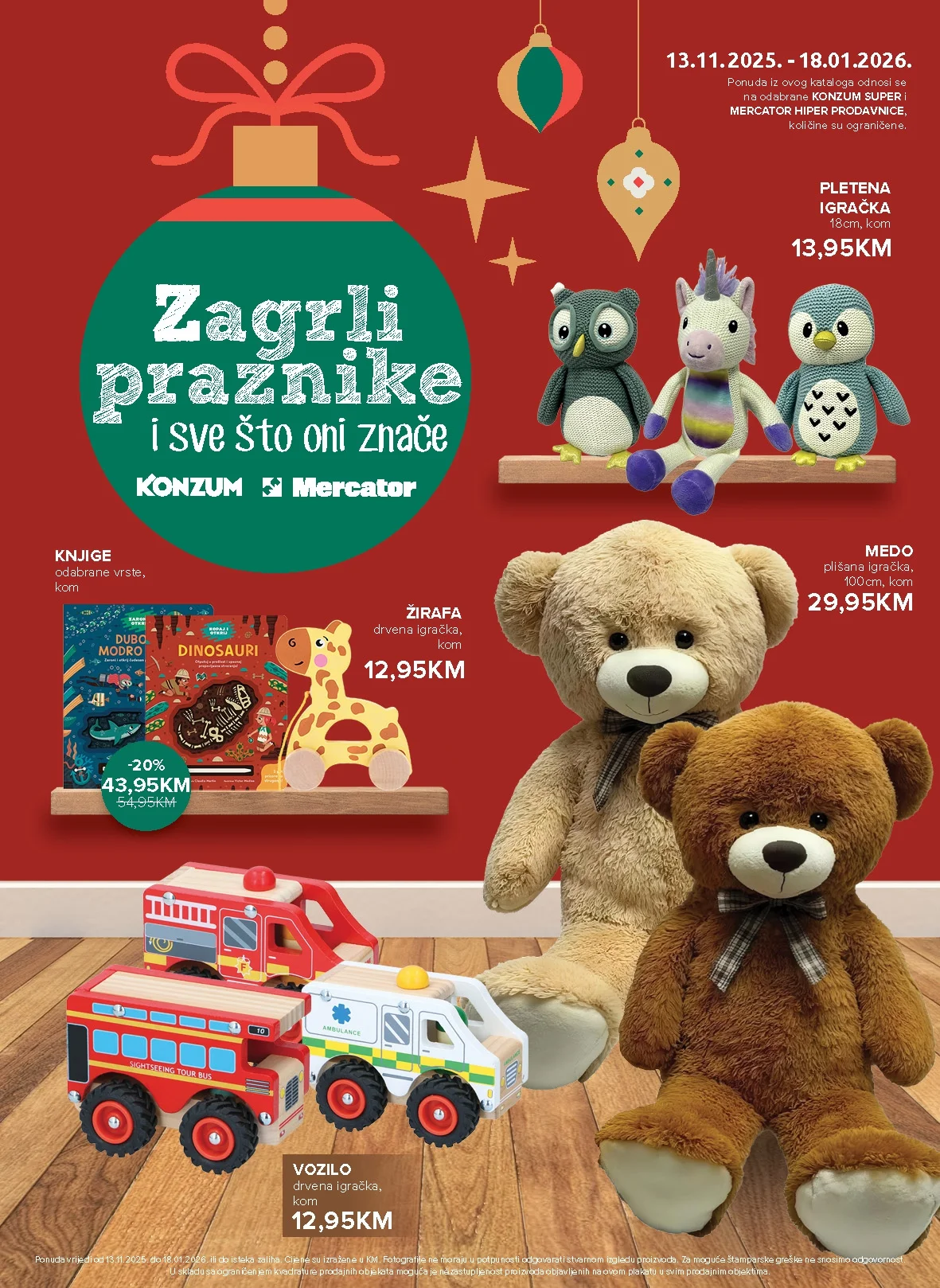 Konzum katalog PRAZNIČNA PONUDA 13.11.2025-18.1.2026.