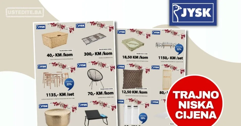 Jysk SUPER CIJENE novembar 2025.