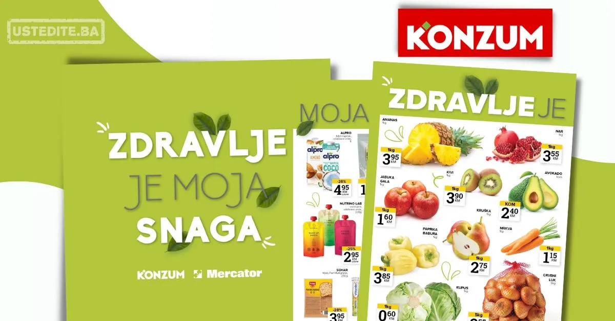 Konzum ZDRAVE NAMIRNICE 4-10.11.2025.