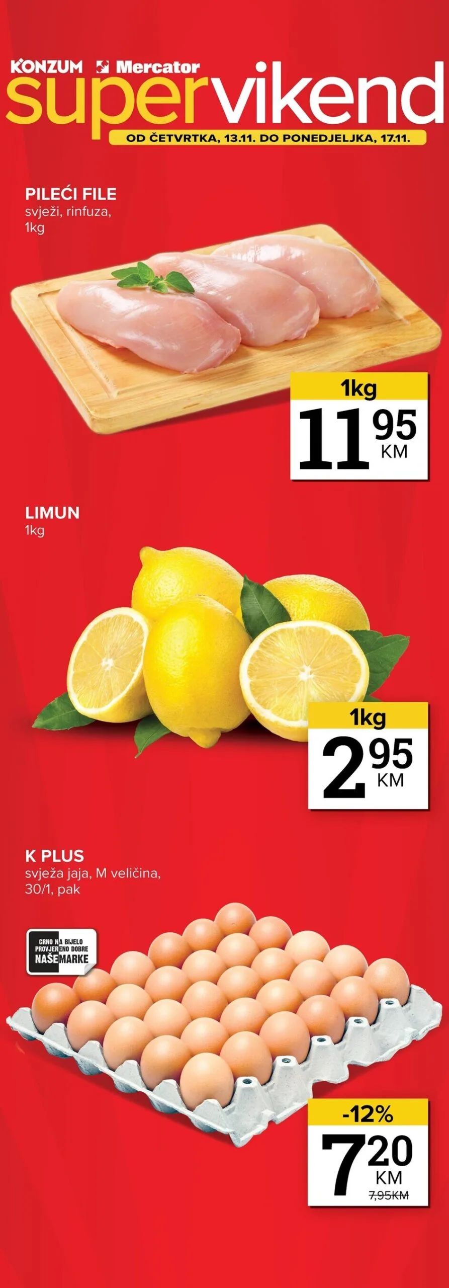 Konzum vikend akcija 