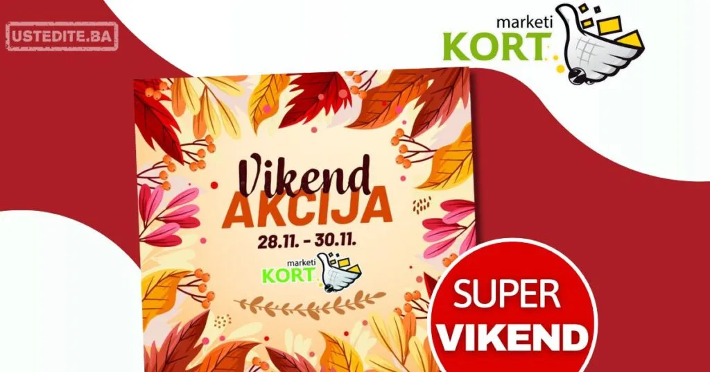 Kort vikend akcija 28-30.11.2025.