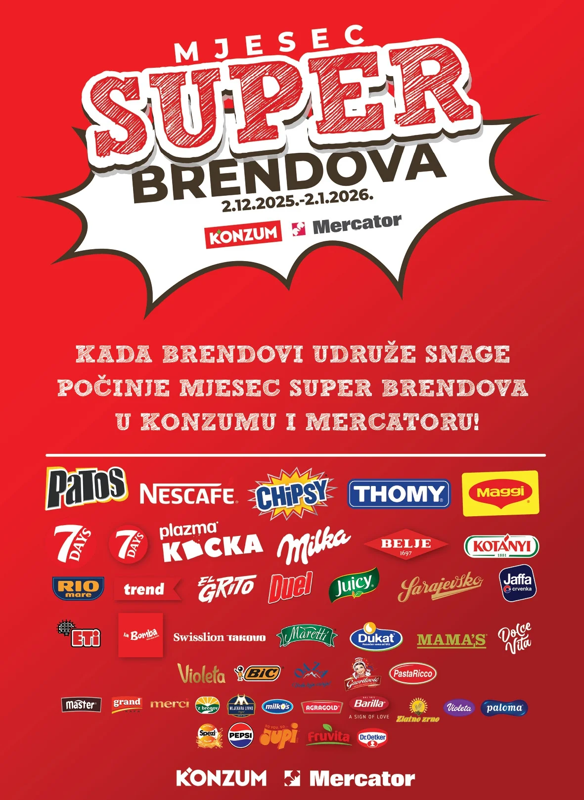 Konzum katalog MJESEC SUPER BRENDOVA 2.12.2025-2.1.2026. 