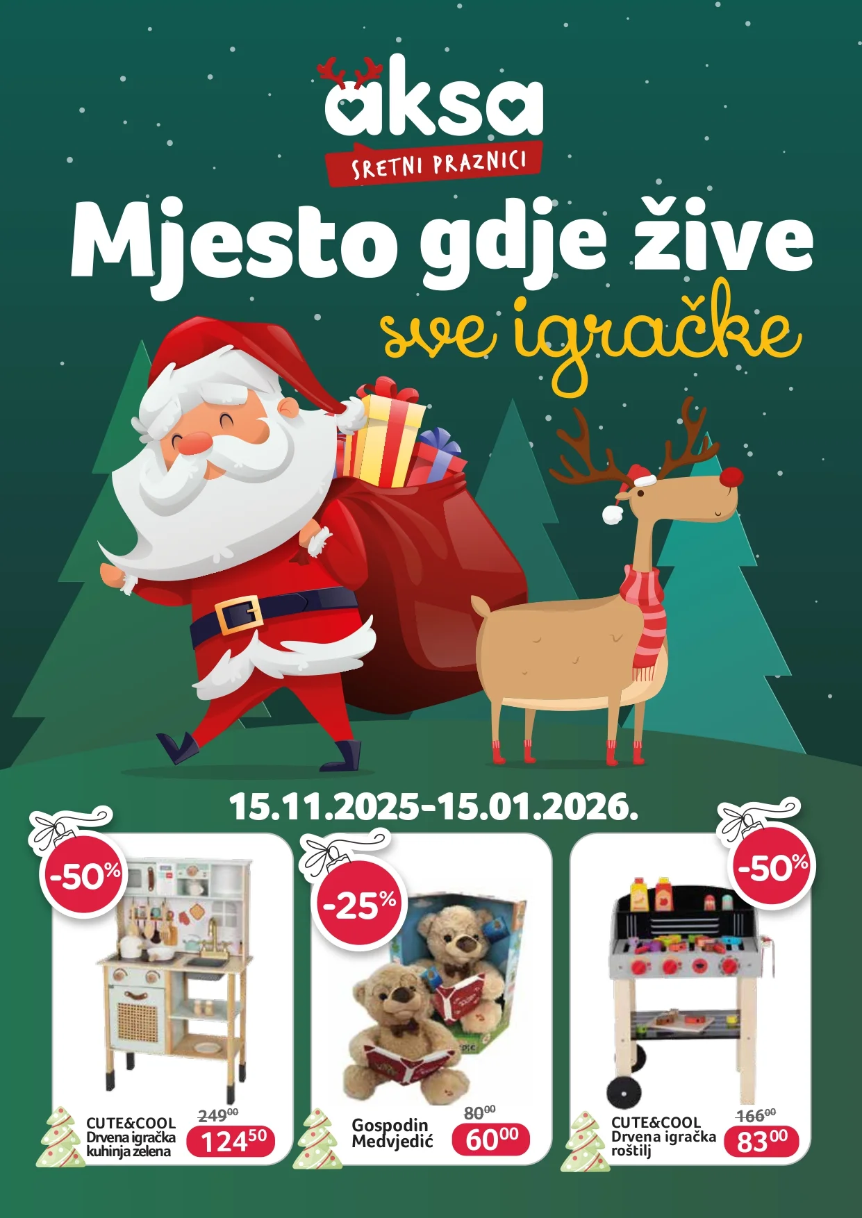 Aksa katalog – Novogodišnja akcija igračaka do 15.1.2026.