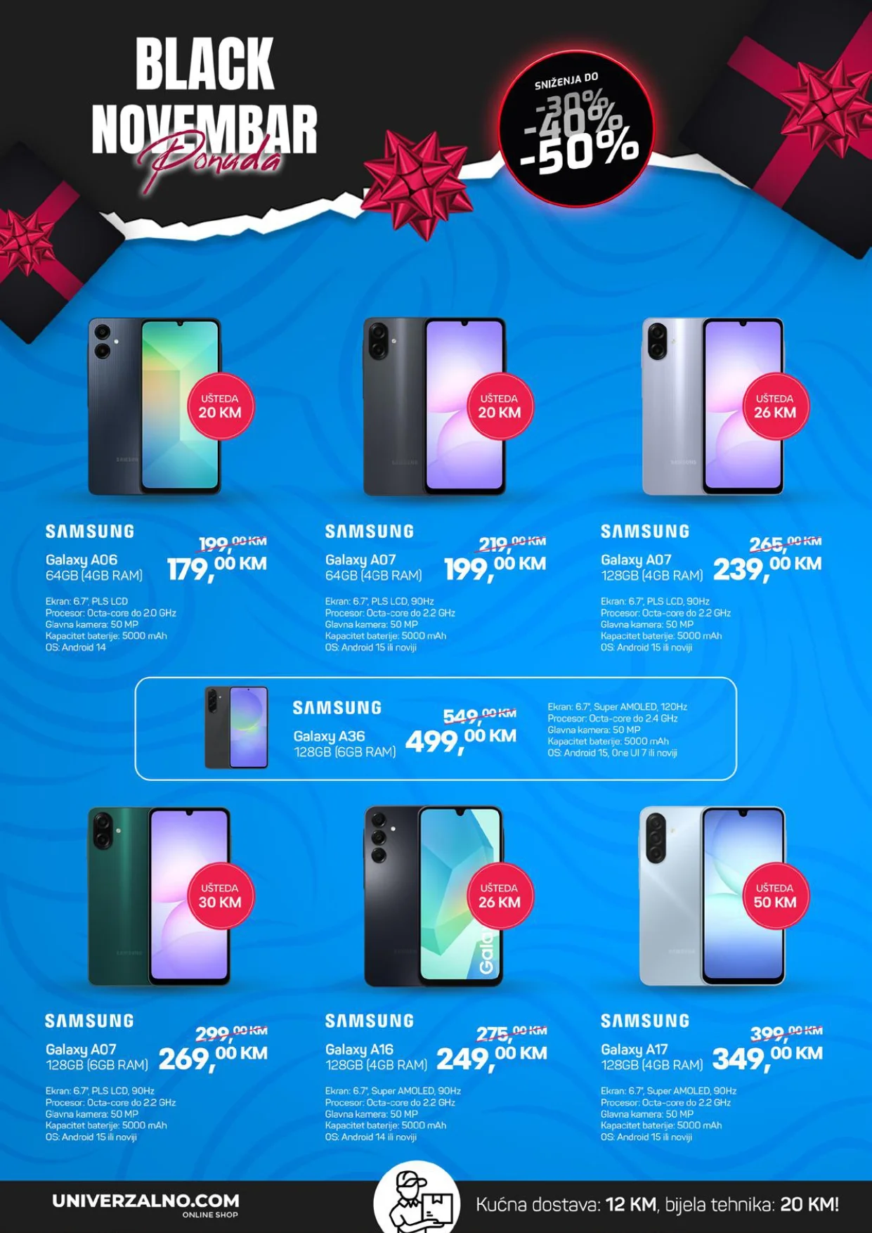 Univerzalno BLACK NOVEMBAR do 30.11.2025.
