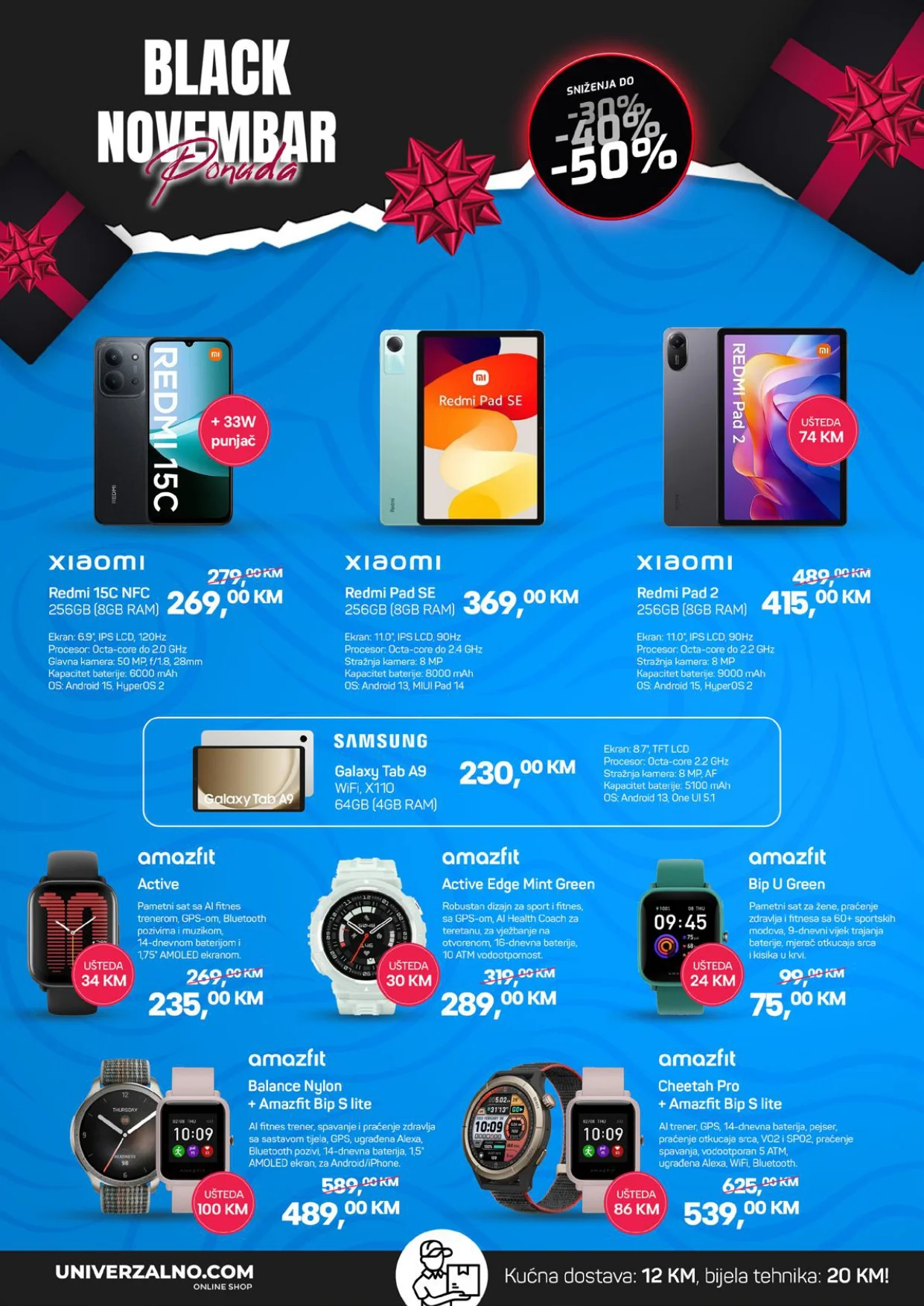 Univerzalno BLACK NOVEMBAR do 30.11.2025.