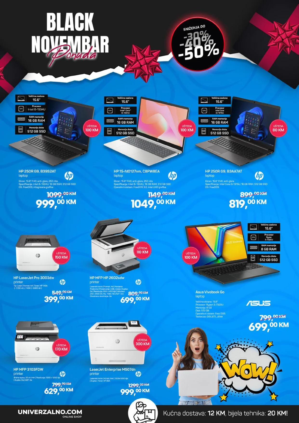 Univerzalno BLACK NOVEMBAR do 30.11.2025.