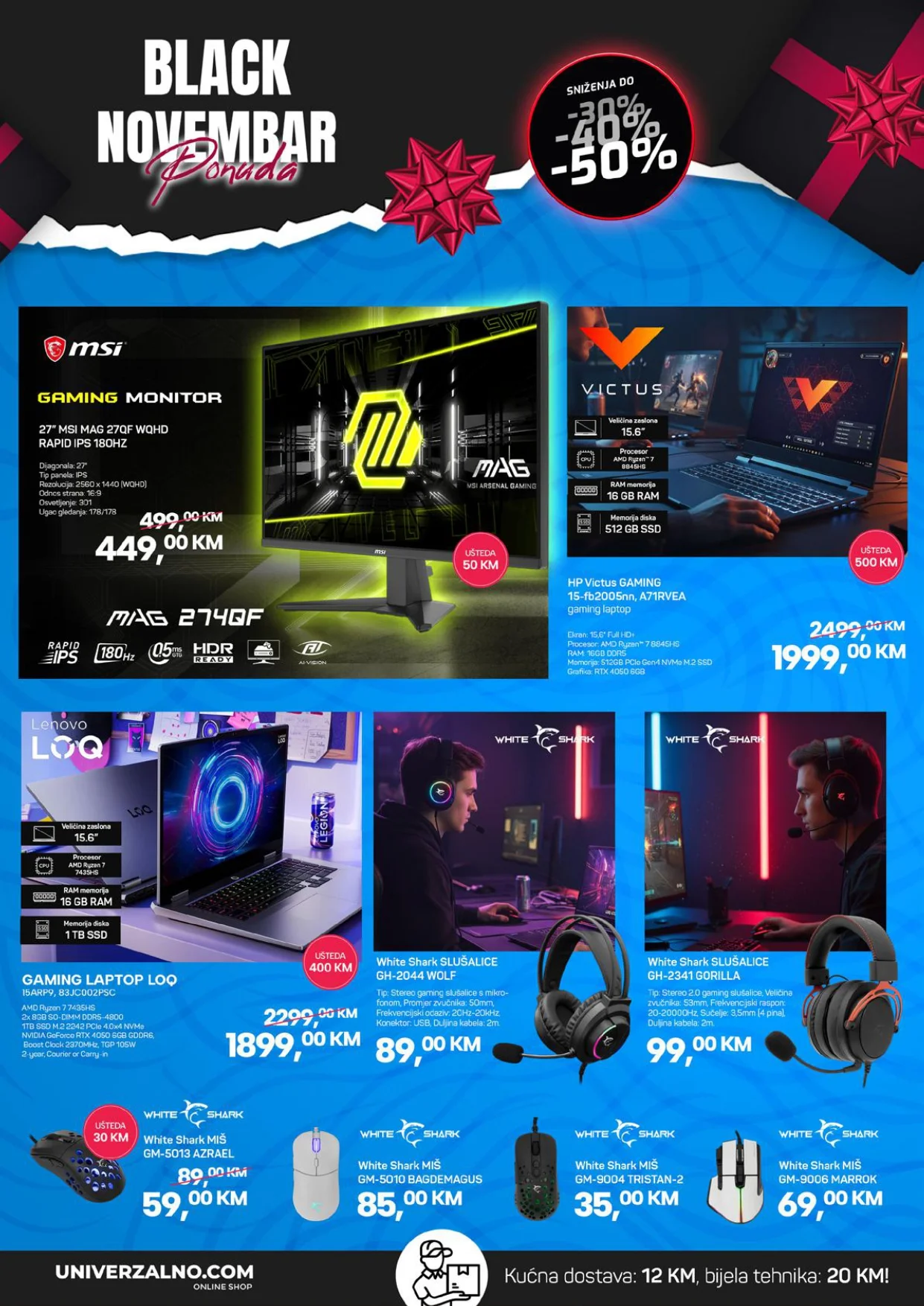 Univerzalno BLACK NOVEMBAR do 30.11.2025.