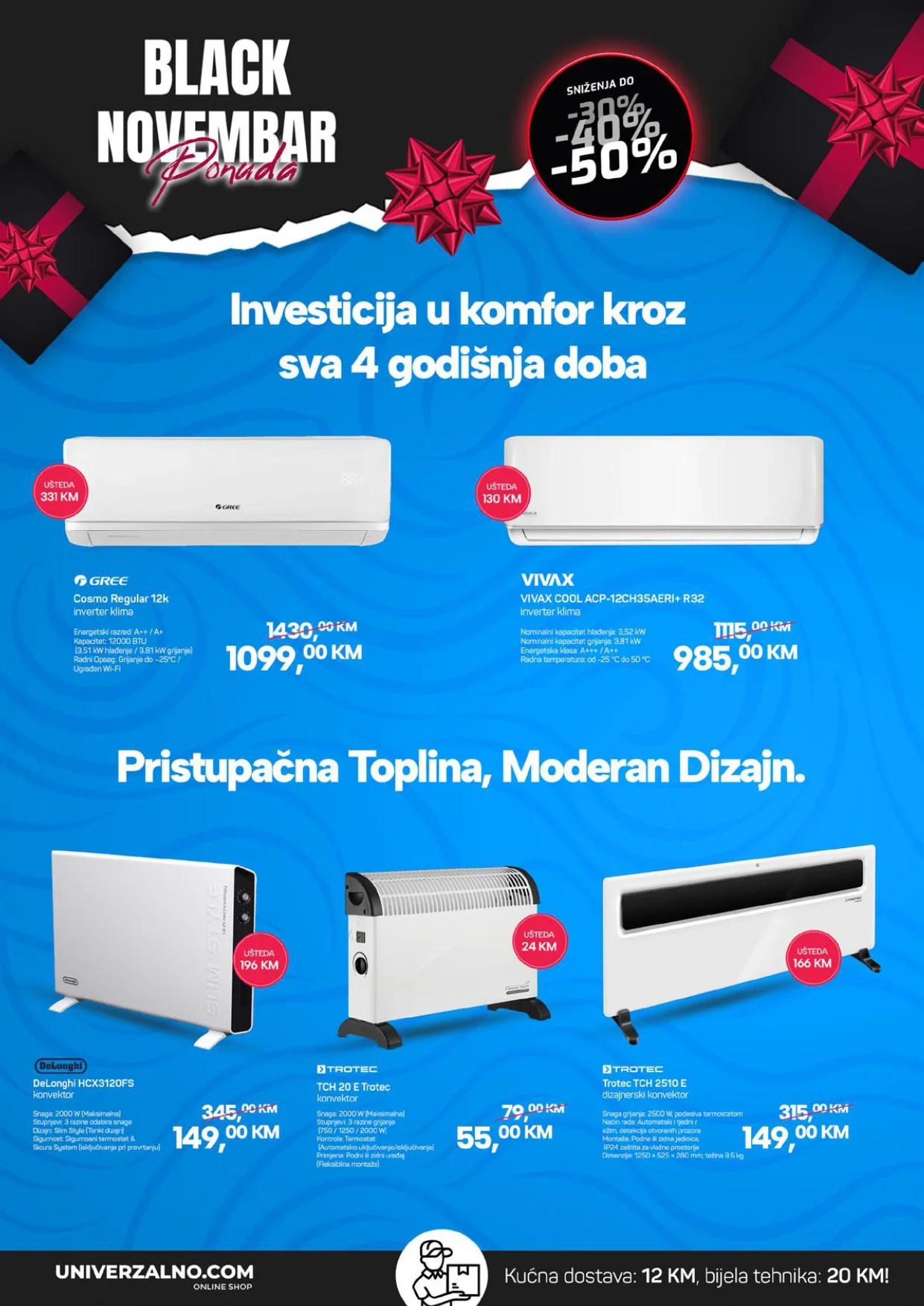 Univerzalno BLACK NOVEMBAR do 30.11.2025.