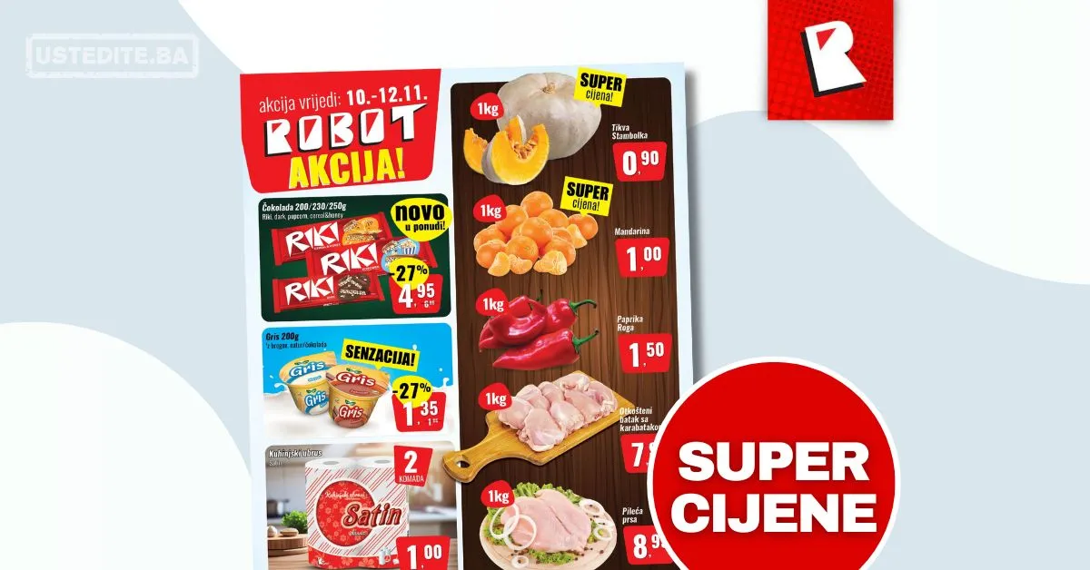 Robot akcija za početak sedmice 10-12.11.2025.