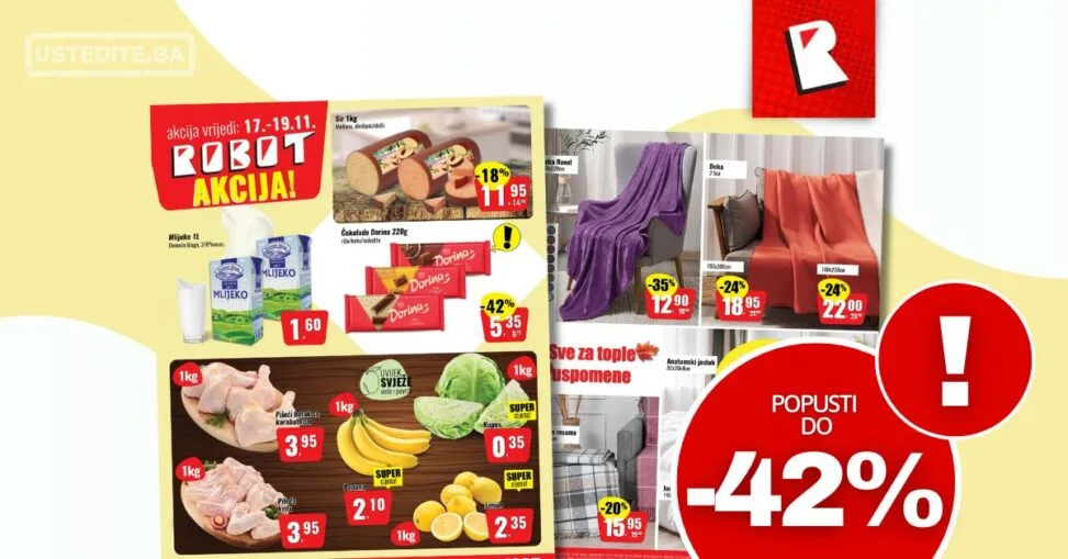 Robot akcija za početak sedmice 17-19.11.2025.