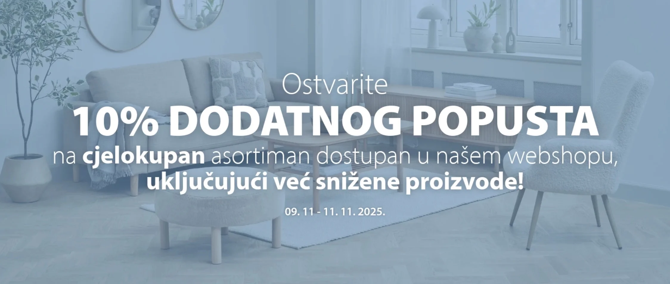 JYSK dodatni popust na SVE 9–11.11.2025.