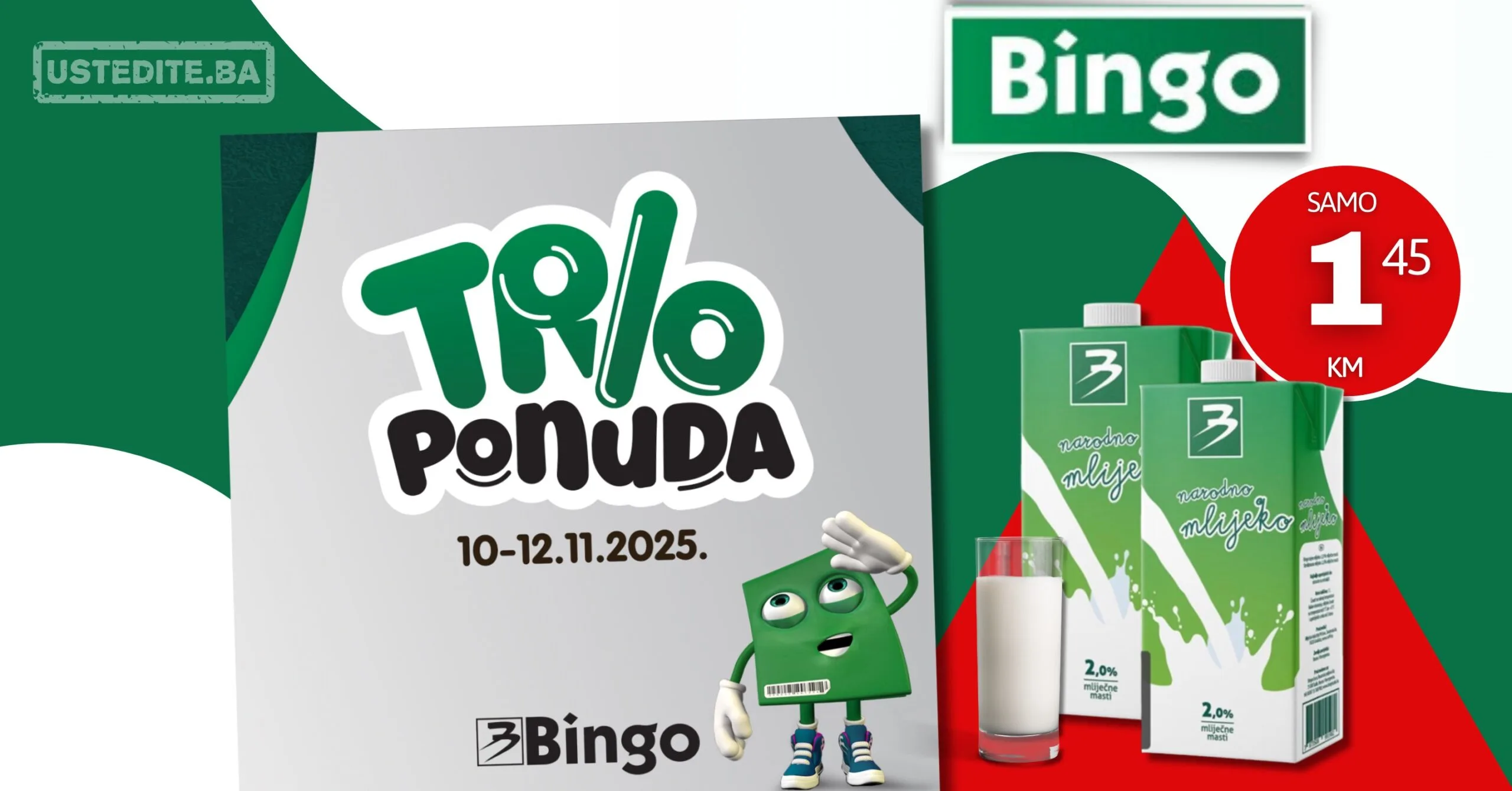 Bingo akcija TRIO PONUDA 10-12.11.2025.