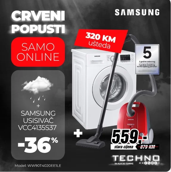 Techno Shop CRVENI POPUSTI do 1400 KM - novembar 2025.