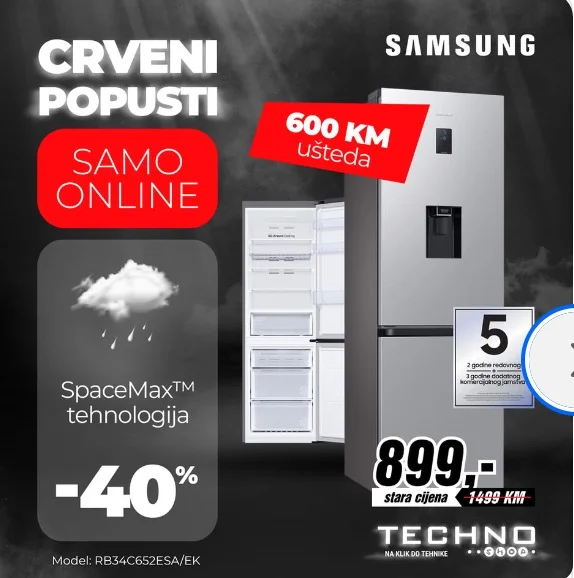 Techno Shop CRVENI POPUSTI do 1400 KM - novembar 2025.