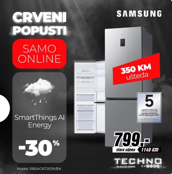 Techno Shop CRVENI POPUSTI do 1400 KM - novembar 2025.