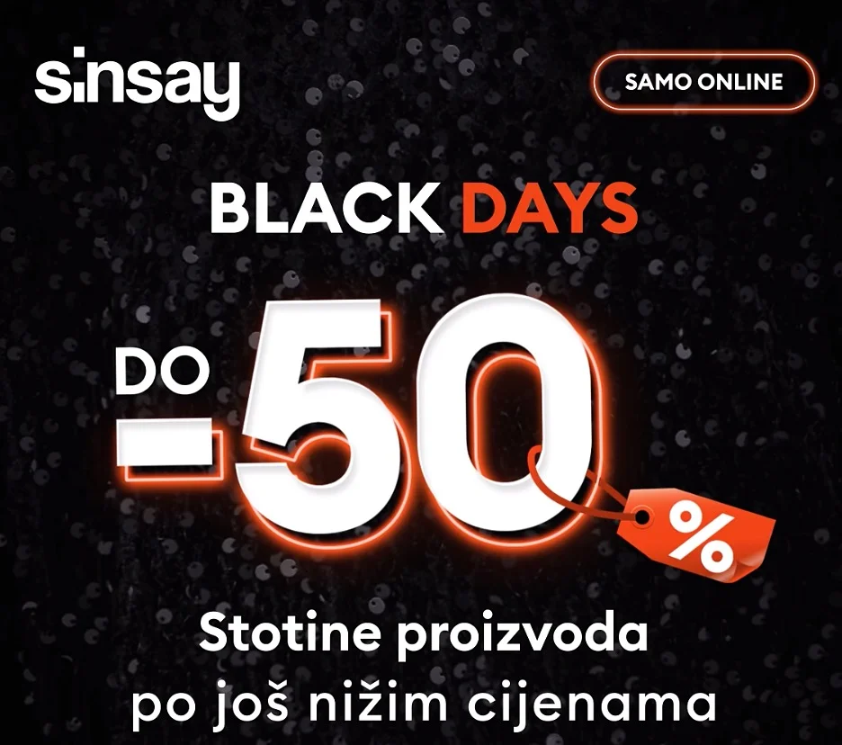 Sinsay BLACK DAYS ~ SNIŽENJE DO 50%