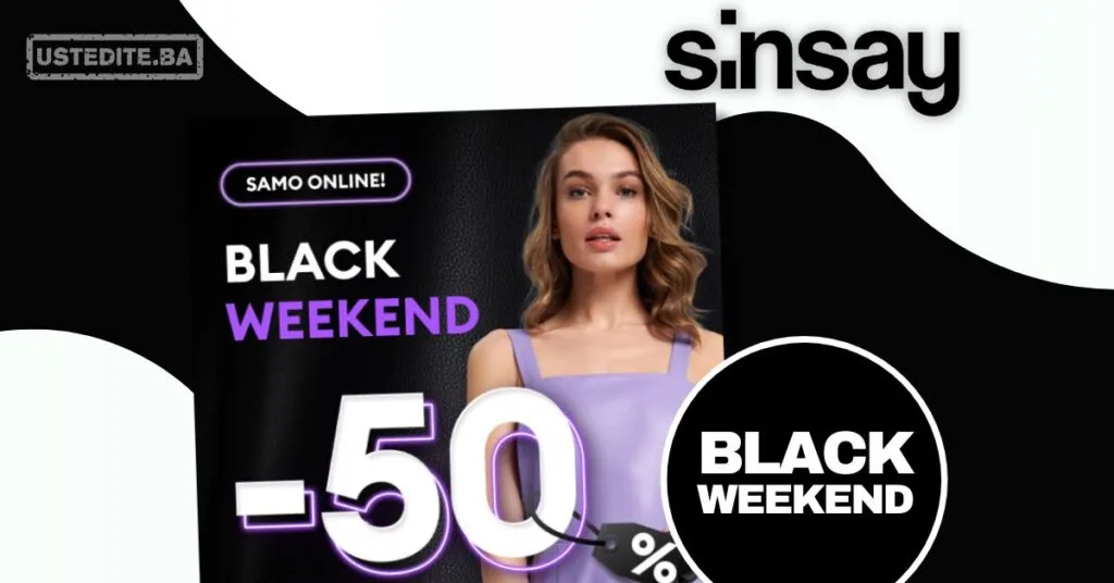 Sinsay BLACK WEEKEND 21-24.11.2025. 
