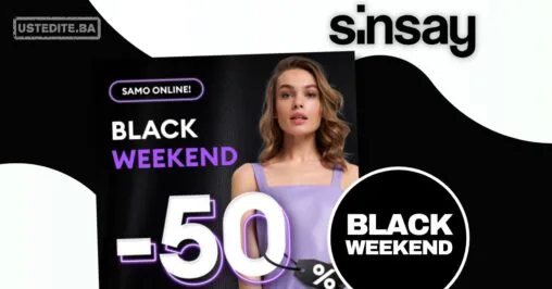 Sinsay BLACK WEEKEND 21-24.11.2025. 