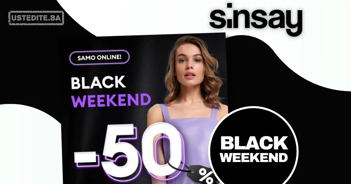 Sinsay BLACK WEEKEND 21-24.11.2025. 