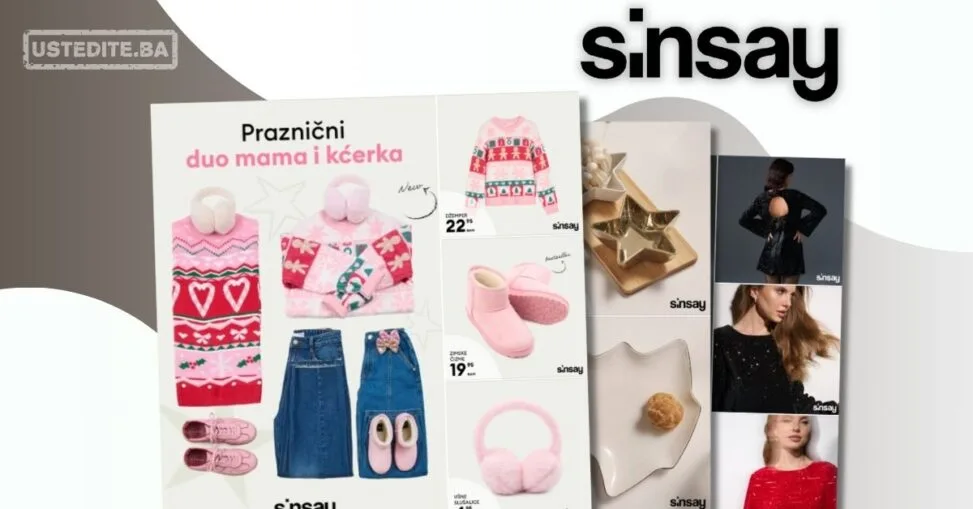 Sinsay praznična ponuda duo mama i kćerka – novembar 2025.