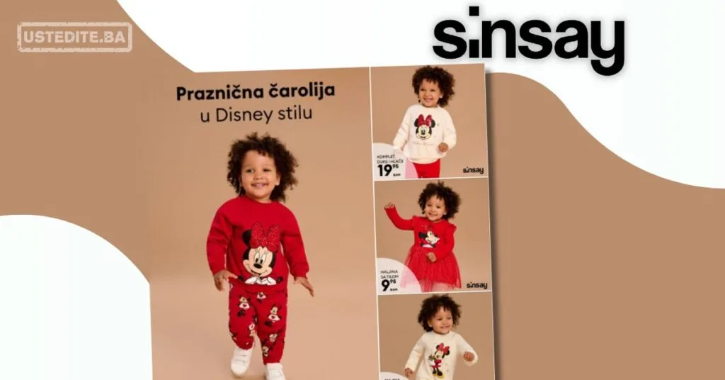 Sinsay dječija odjeća Disney – novembar 2025.