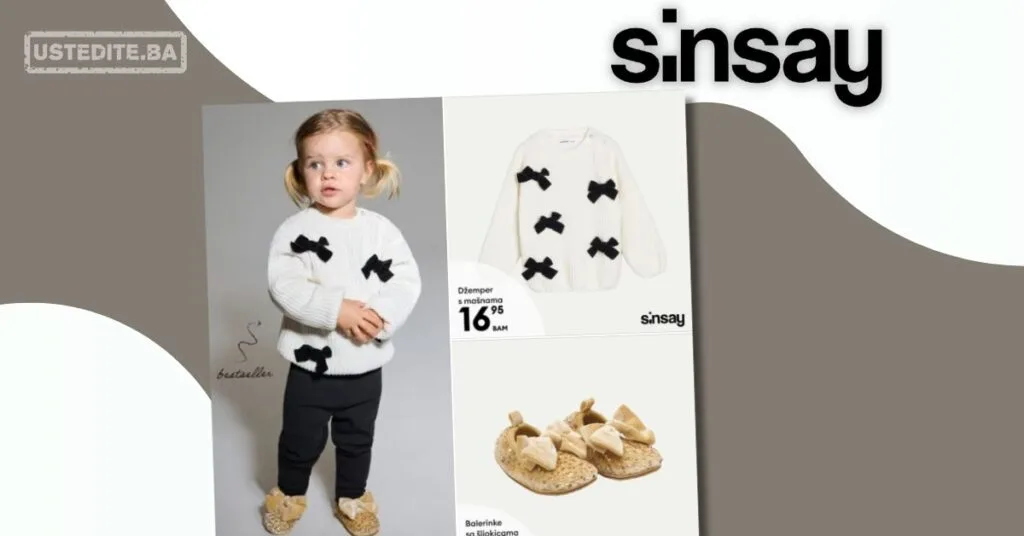 Sinsay dječija odjeća – bestseleri novembar 2025.