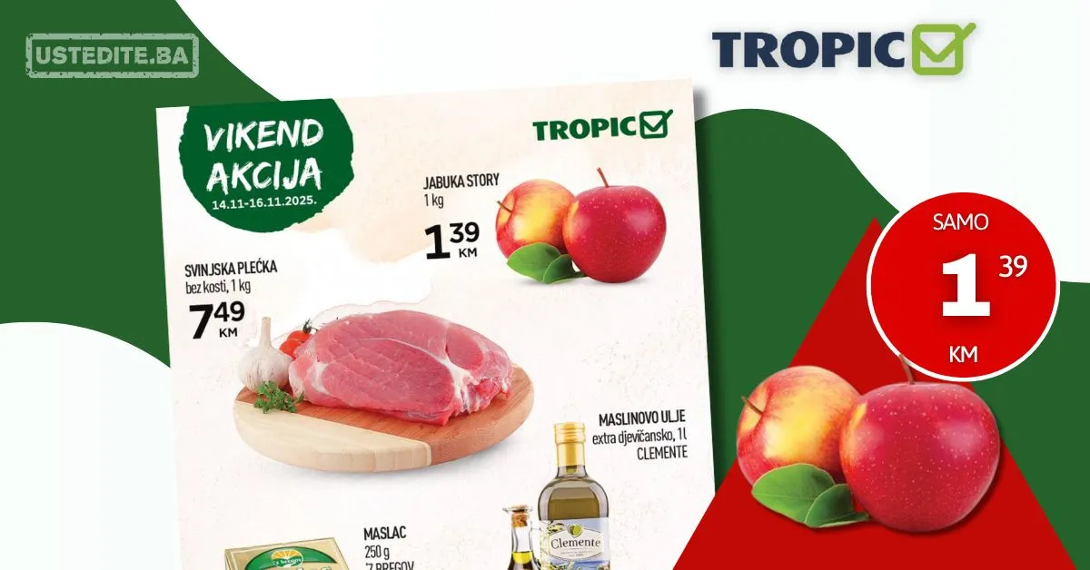 Tropic vikend akcija 14-16.11.2025.