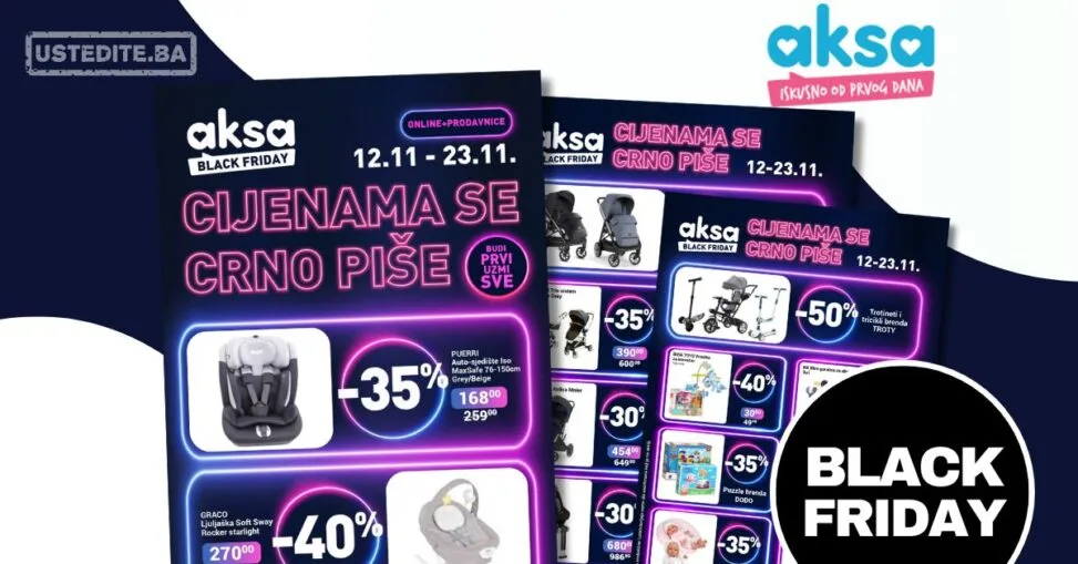 Aksa BLACK FRIDAY ZAGRIJAVANJE 12-23.11.2025.