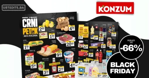Konzum BLACK FRIDAY 26.11-1.12.2025.