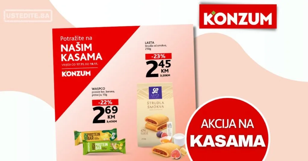 Konzum AKCIJA NA KASAMA