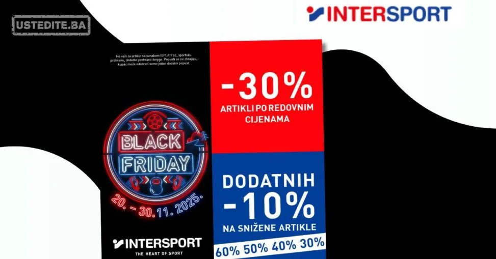 Intersport BLACK FRIDAY 20-30.11.2025.