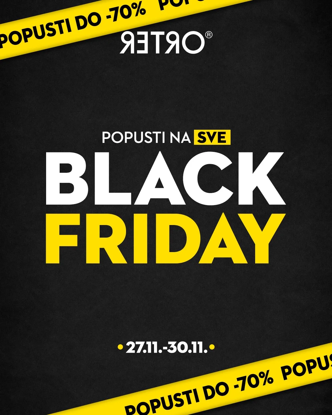 RETRO CONCEPT STORE BLACK FRIDAY