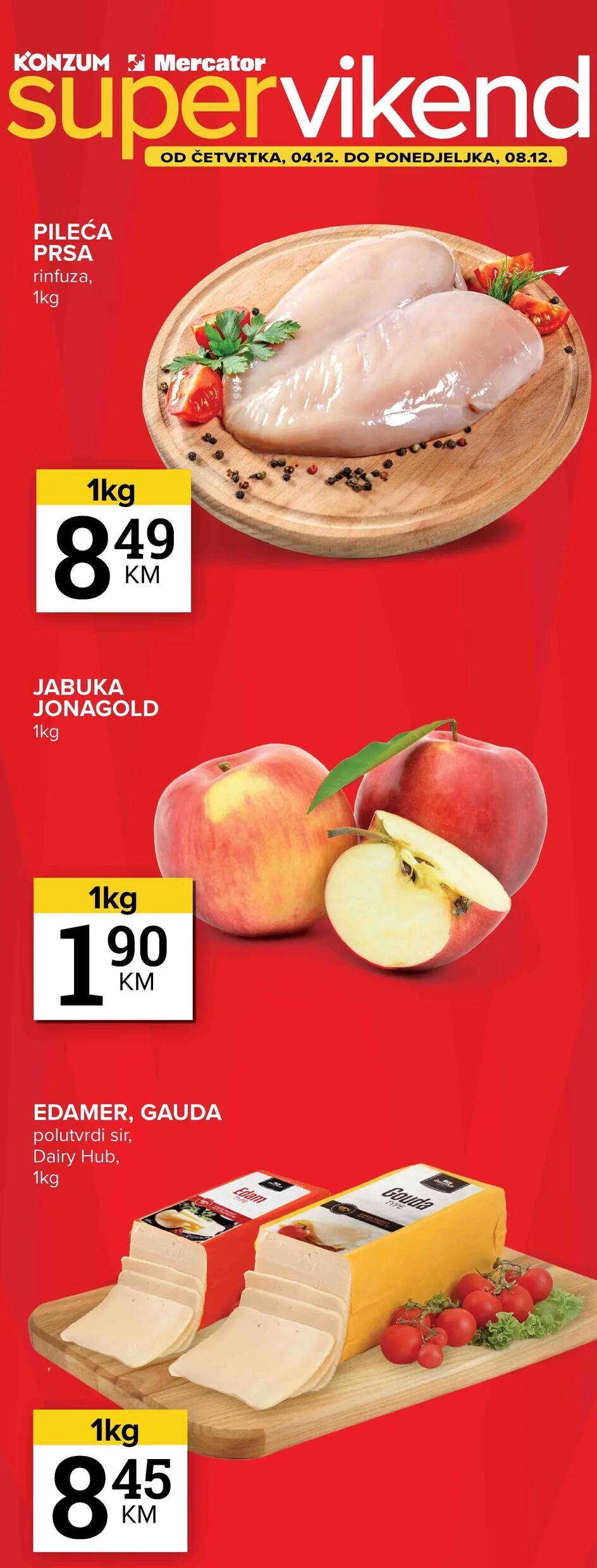 Konzum vikend akcija 4-8.12.2025.