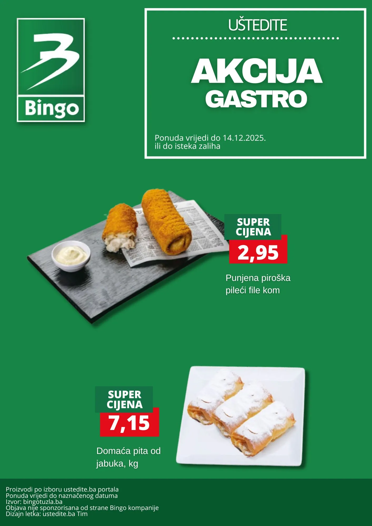 Bingo akcija GASTRO PONUDA