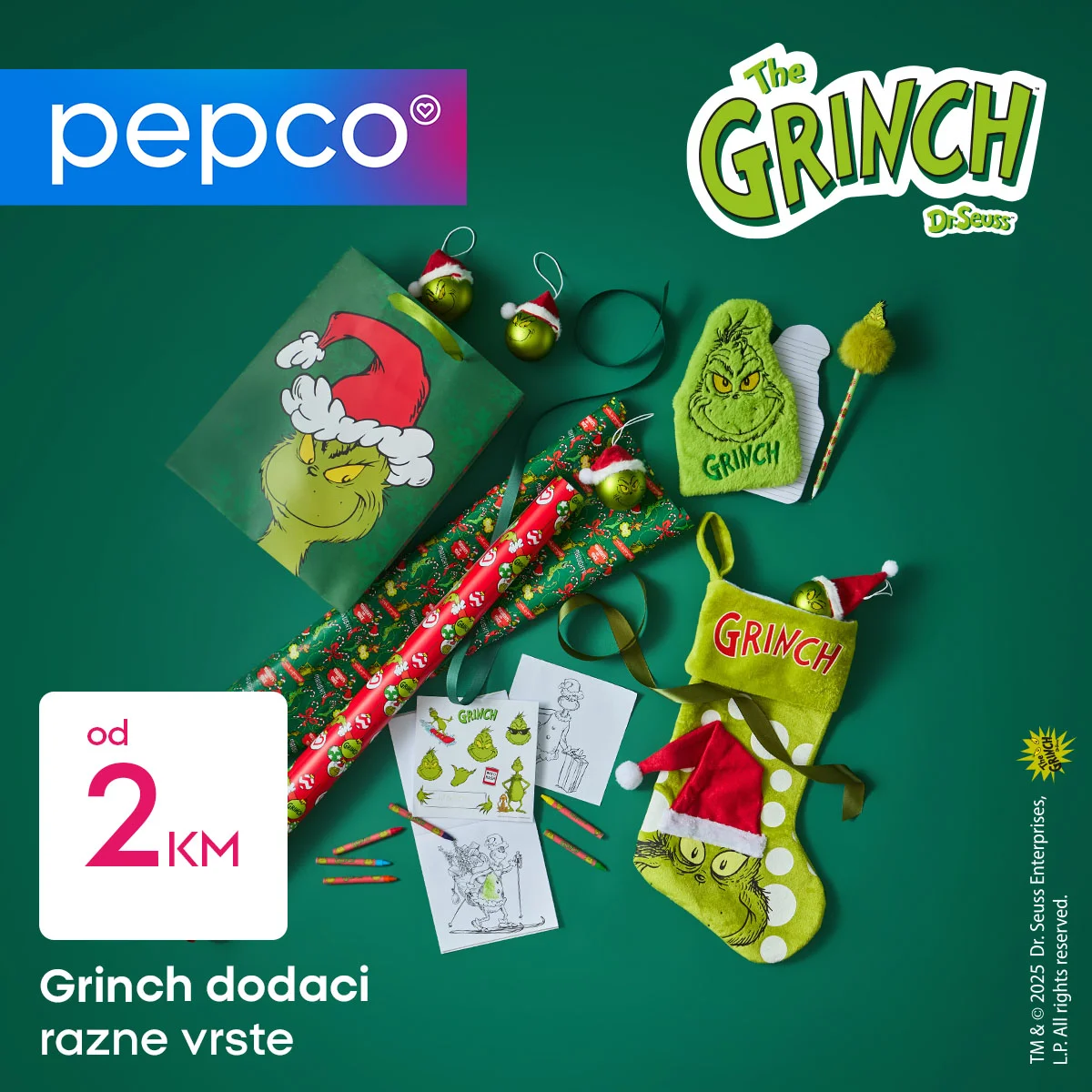 Pepco katalog – Grinch praznična ponuda decembar 2025.