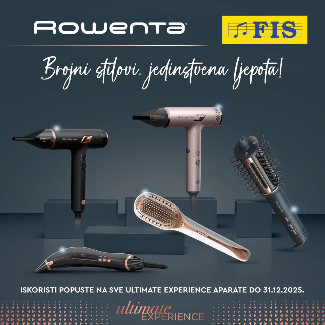 Fis akcija – Rowenta Ultimate Experience aparati sniženje do 31.12.2025.