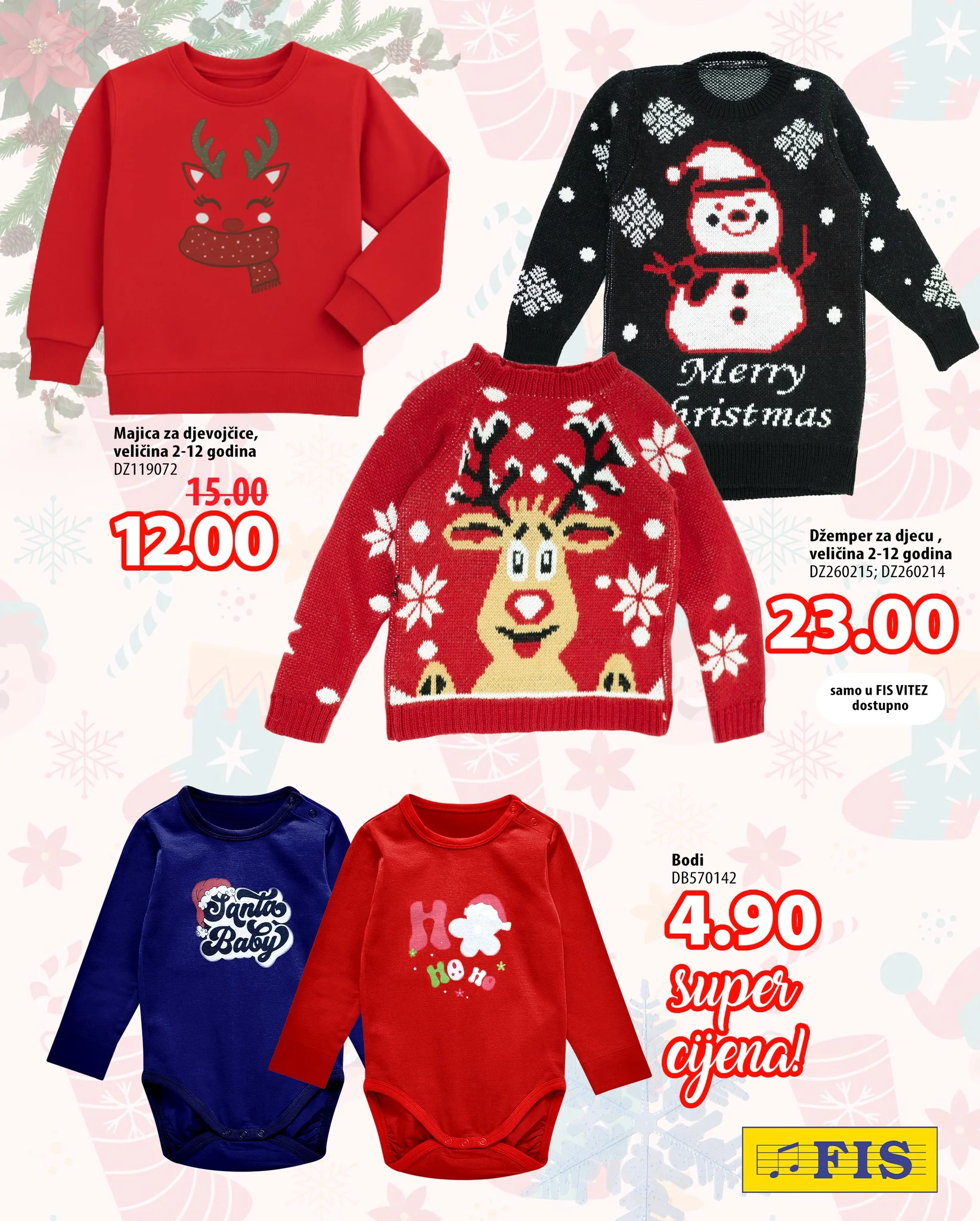 FIS akcija – sniženje na paketiće, igračke i odjeću 3–6.12.2025.