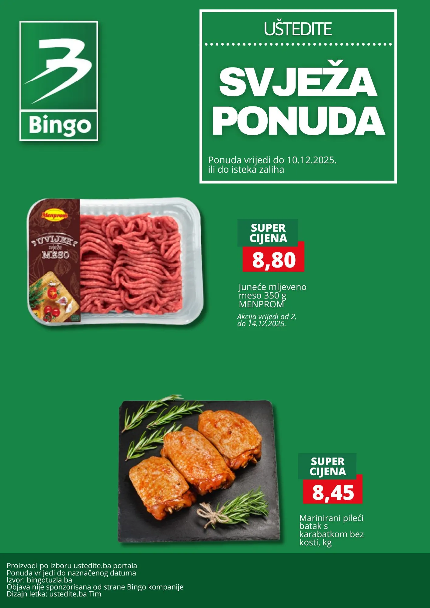 Bingo akcija SVJEŽE MESO