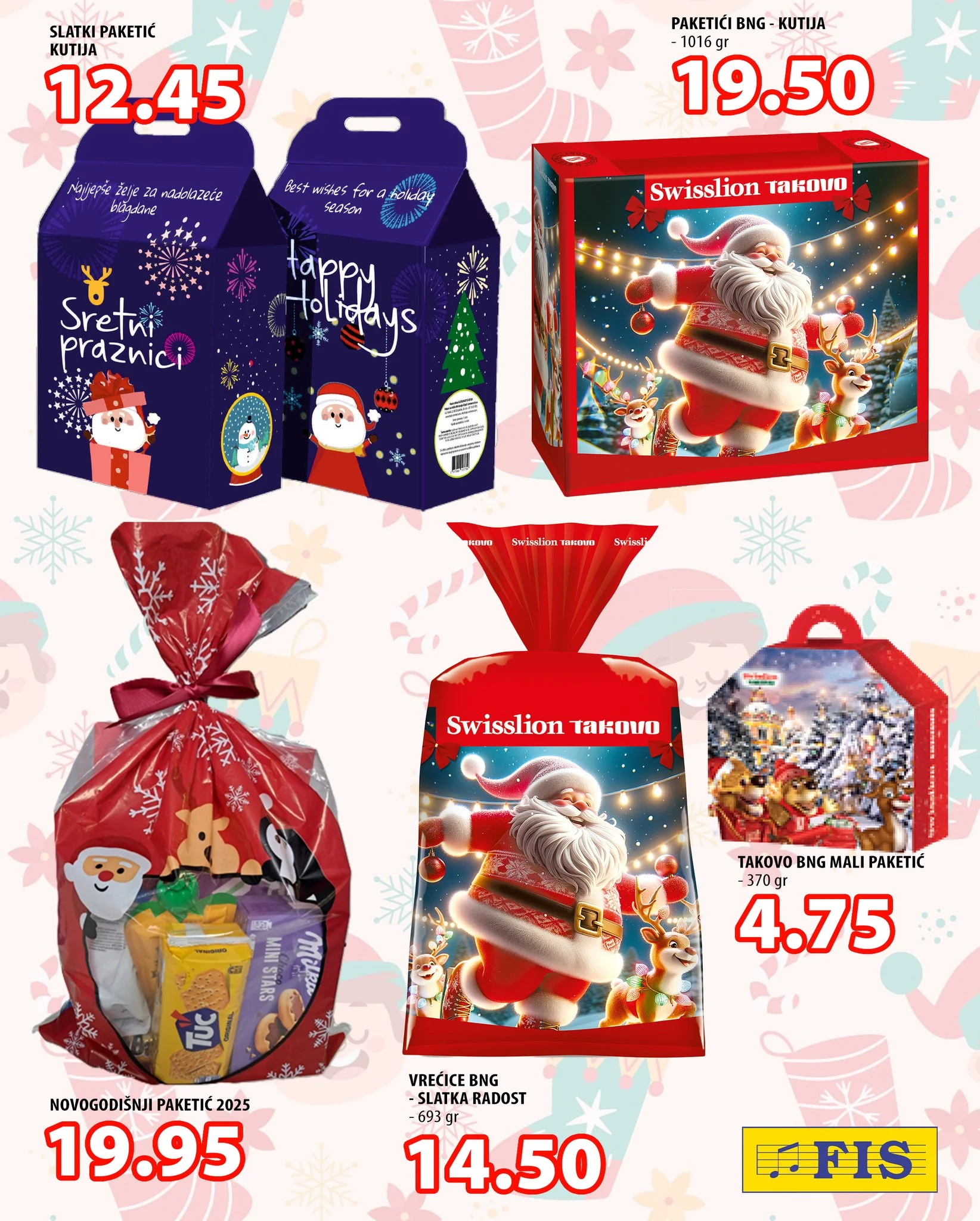 FIS akcija – sniženje na paketiće, igračke i odjeću 3–6.12.2025.